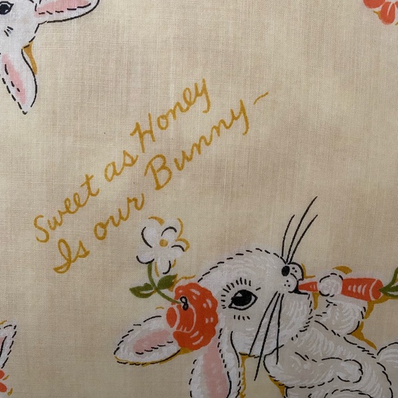 Decorative Easter Bunny Pillow 13” X 13” - Picture 3 of 9